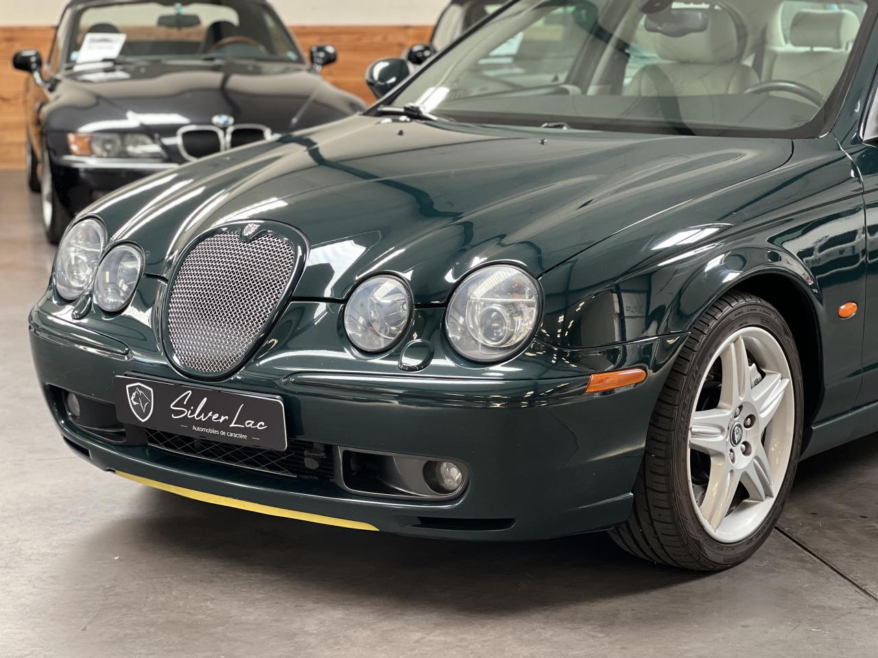 SILVER LAC - JAGUAR-S-TYPE-R 4.2 V8 406 Suralimenté BVA BERLINE PHASE 1 ...